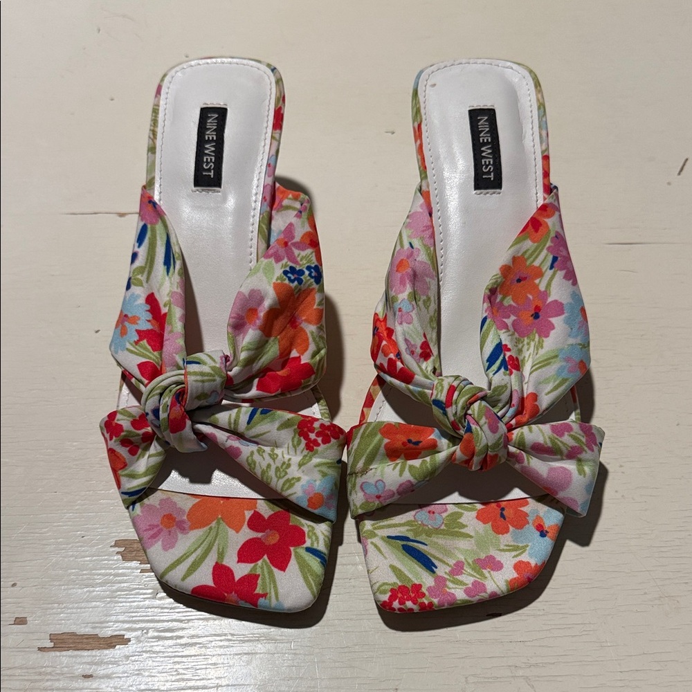 Nine West Floral Sandals - Multicolor